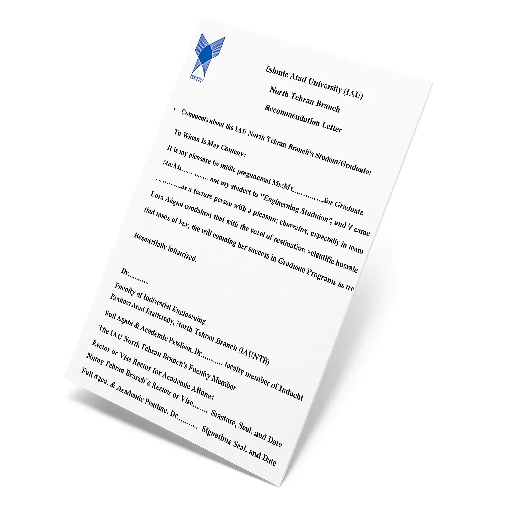 ترجمه رسمی توصیه نامه تحصیلی